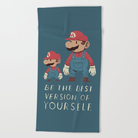 be the best version of yourself Beach Towel