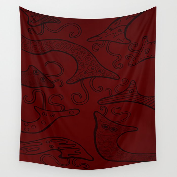 Seeing Red Wall Tapestry By Jamielelo13