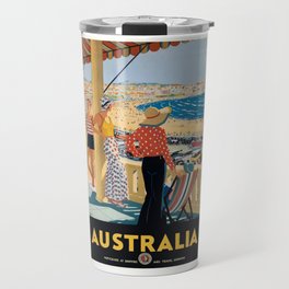 1929 AUSTRALIA Bondi Beach Travel Poster Travel Mug