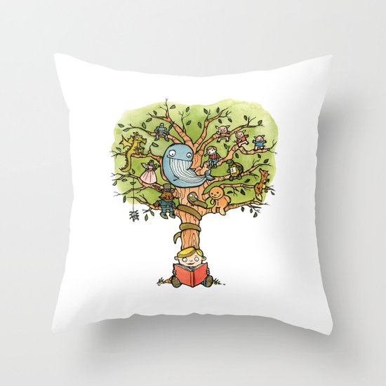 StoryTime Tree Throw Pillow
