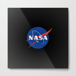 Logo of Nasa 4 Metal Print | Aeronautic, Sky, Space, Astrophysical, Planetarium, Planet, Blackhole, Starlit, Astronomical, Star 