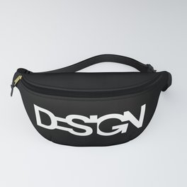 word design in white Fanny Pack
