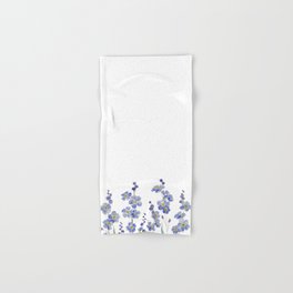Blue Forget Me Not Blooms Hand & Bath Towel