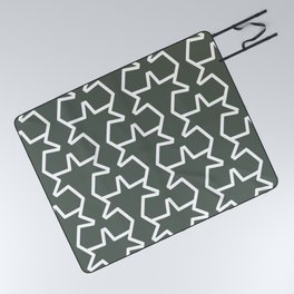 Dark Green and White Tessellation Line Pattern 15 Pairs DV 2022 Popular Colour Pleasant Hill 0459 Picnic Blanket