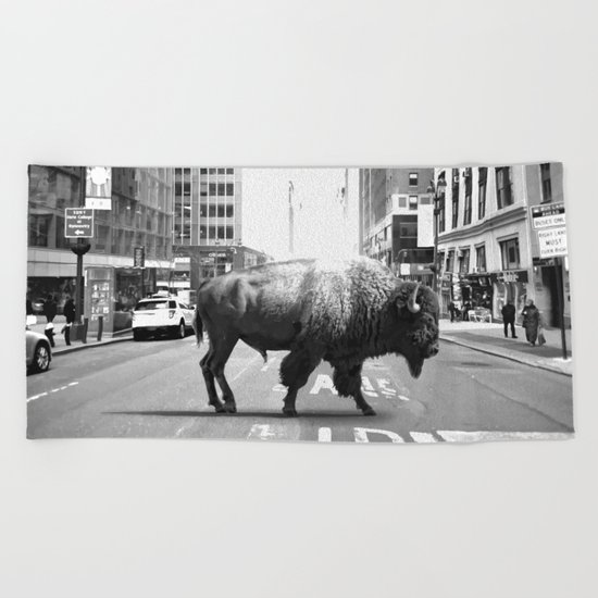 STREET WALKER Beach Towel