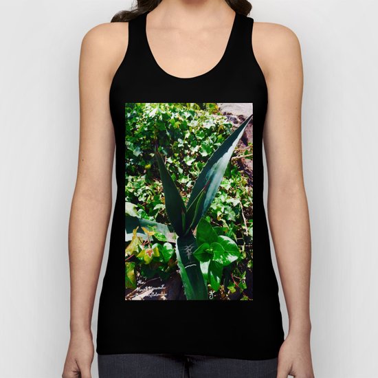 Aloe Vera at the top of Mount Monserrate in Bogota, Colombia Unisex Tank Top