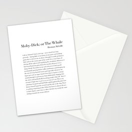 Moby Dick by Herman Melville Stationery Card
