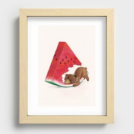 The Bear in Summer Recessed Framed Print