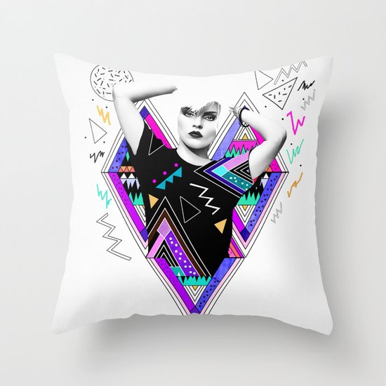 Heart Of Glass - Kris Tate x Ruben Ireland Throw Pillow