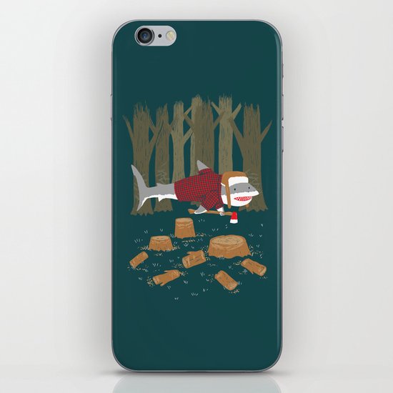 LumberJack Shark iPhone & iPod Skin