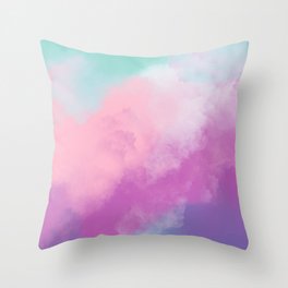 Candy Clouds Throw Pillow