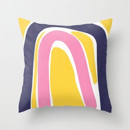 Abstract Colorful Lines Throw Pillow