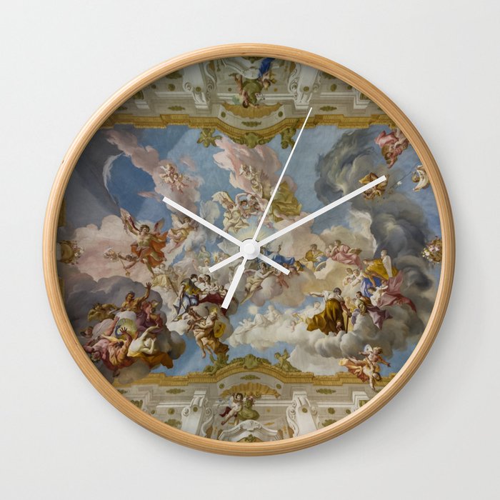 Renaissance Painting The Harmony between Religion and Science Wall Clock