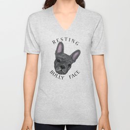 Resting Bully Face V Neck T Shirt