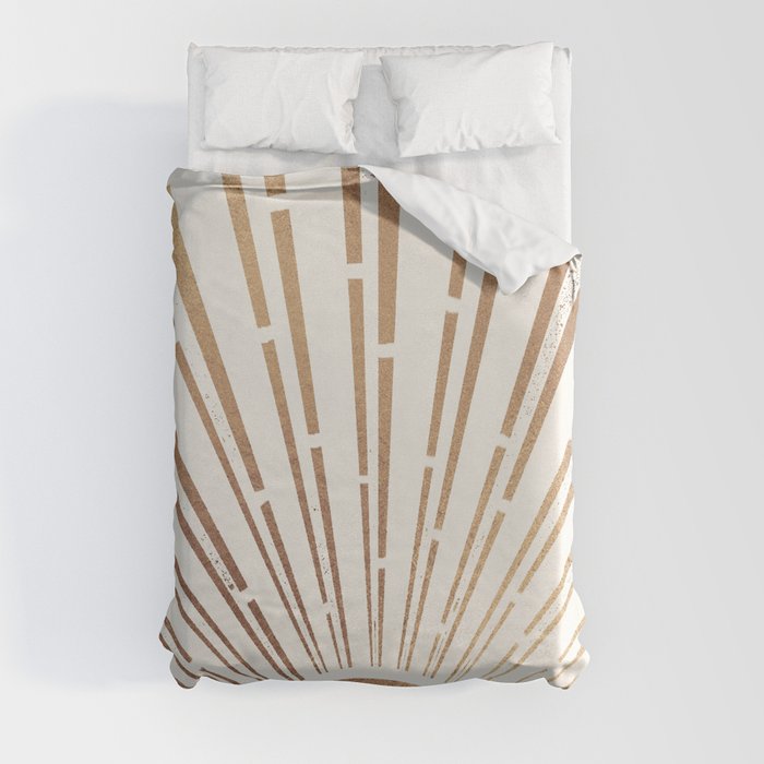 Sun Shines Inside you-Gold Edition Duvet Cover