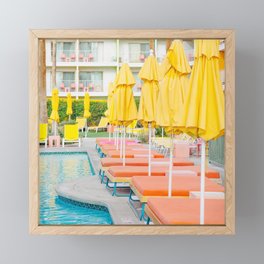 Swimming in Palm Springs - Travel Photography Framed Mini Art Print