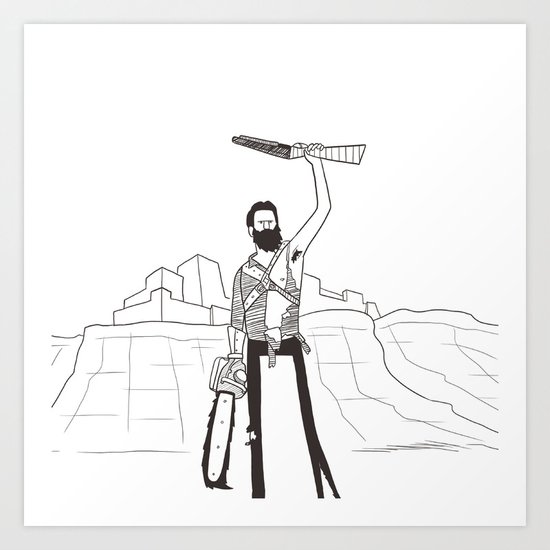 Hail to the Beard, baby Art Print