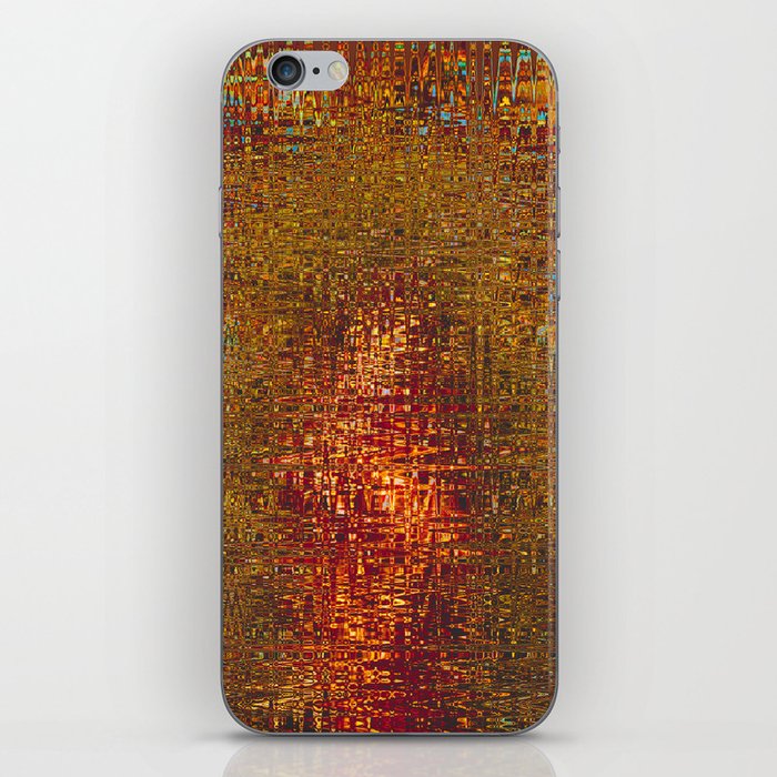 Zigzag Red Burning Abstract iPhone Skin