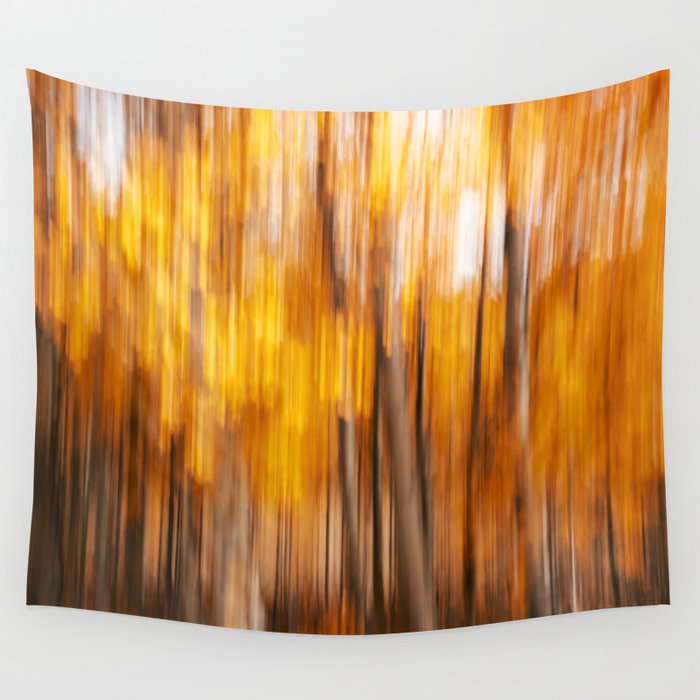 Autumn in The Aspen Grove - Fall Leaves Wall Tapestry