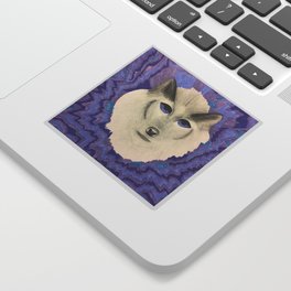 Wolf with Purple eyes Sticker