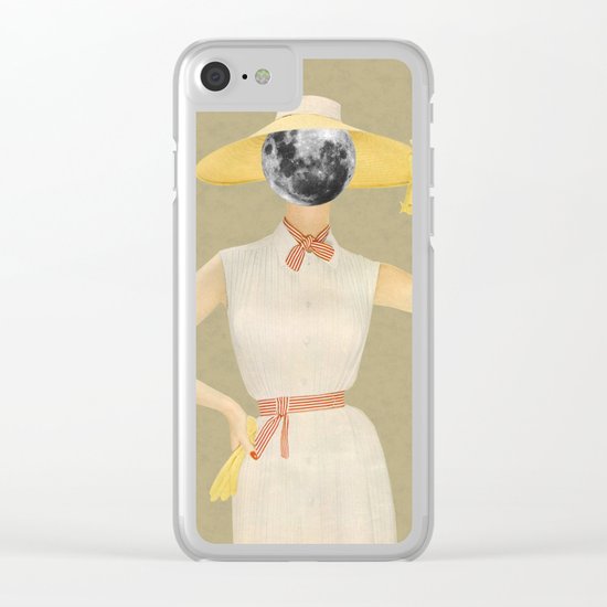 Moon Beauty Clear iPhone Case