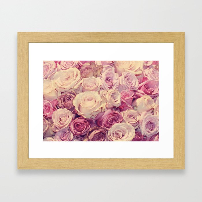Bed of Roses Framed Art Print