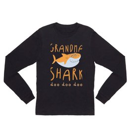 Grandma Shark Doo Doo Long Sleeve T Shirt | Grandma, Grandpa, Brother, Lots, Versions, Shark, Matching, Graphicdesign, Designs, Family 