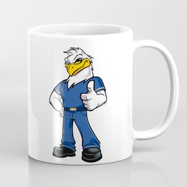 Humanoid Eagle with clothes and shoes Coffee Mug