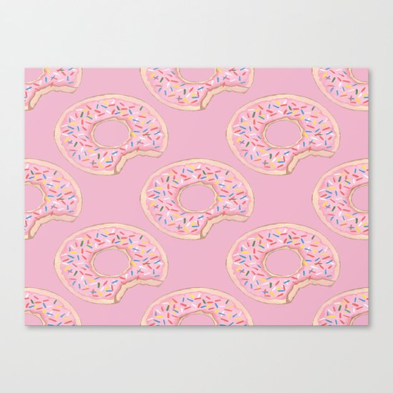 Pink Donut Canvas Print