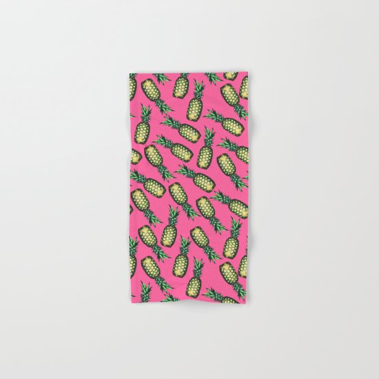 Pineapple Pattern Hand & Bath Towel