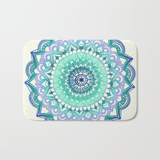 Deep Forest Flower Bath Mat
