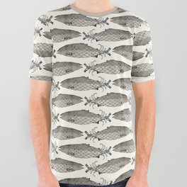 steampunk salmon half pearl All Over Graphic Tee