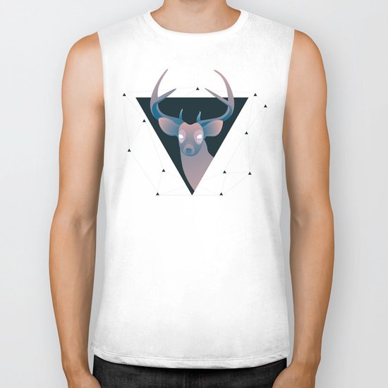 Deer Hipster Biker Tank
