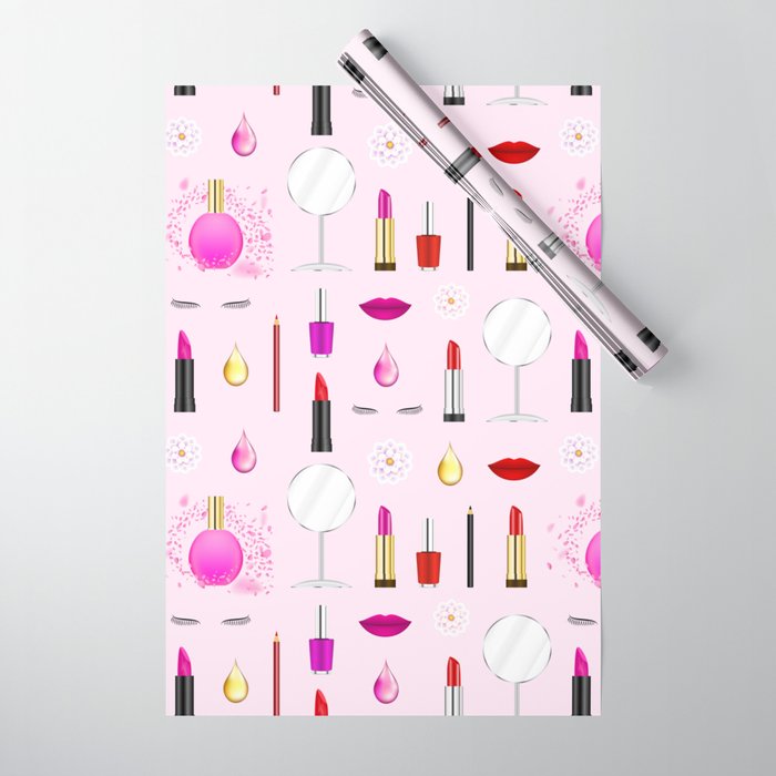 Beauty and makeup Wrapping Paper by GraffiTimi Society6