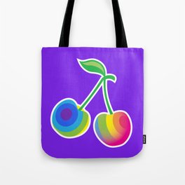 Rainbow Cherries Tote Bag