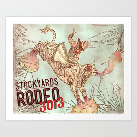 Cyber Rodeo 2 Art Print