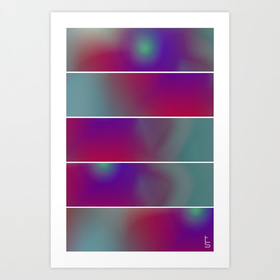 Innerspace (Five Panels Series) Art Print