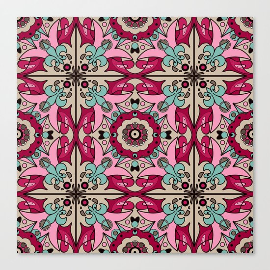 A colourful ornament . Canvas Print
