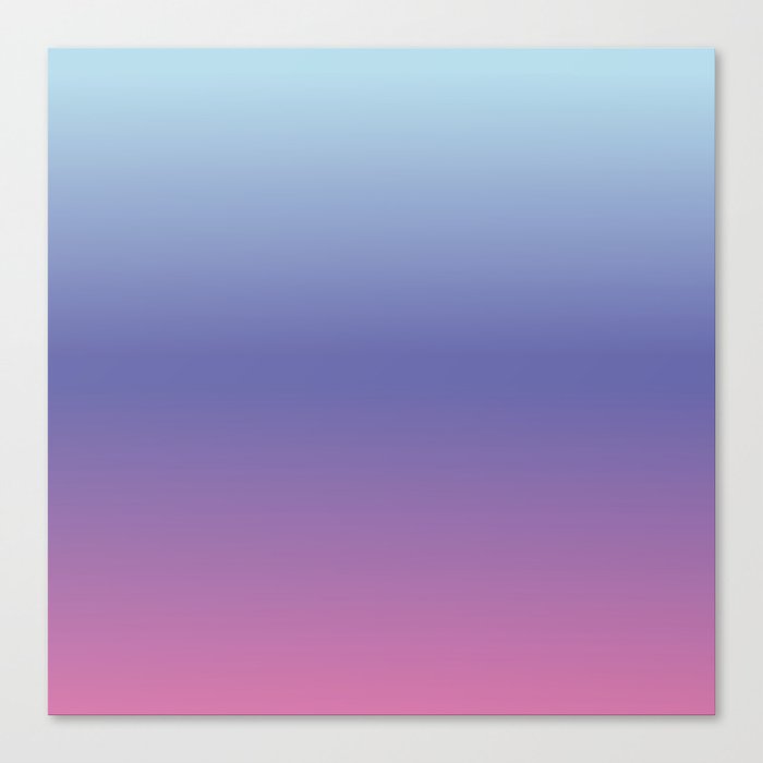 BLUE & PINK OMBRE PATTERN Canvas Print