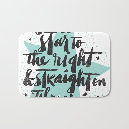 SECOND STAR TO THE RIGHT Bath Mat