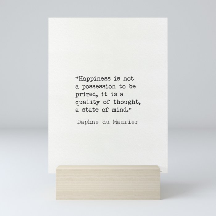 Daphne du Maurier quote Mini Art Print