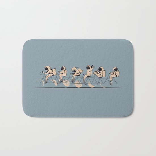 The Great Lunar Cycle Bath Mat