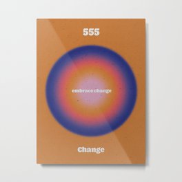 Angel Numbers Change 555 Metal Print