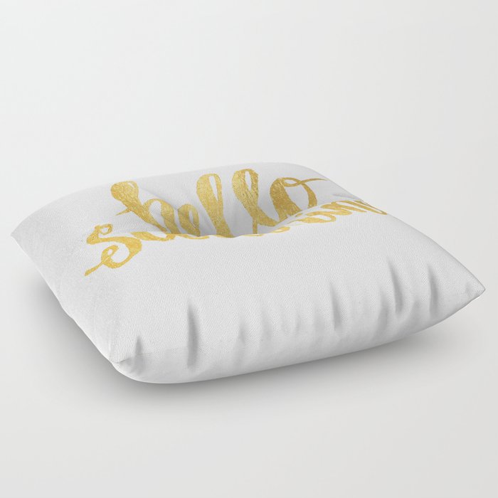 Hello Sunshine by Misty Diller Floor Pillow