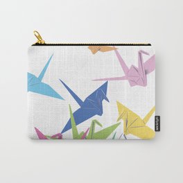 Paper Cranes Carry-All Pouch | Cranebirds, Papercranes, Birds, Rainbowcranes, Graphicdesign, Cranebird, Origamibird, Origamicrane, Paperorigamicrane, Origamicranes 