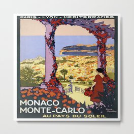 Vintage poster - Monaco Metal Print