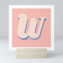 Letter W Mini Art Print