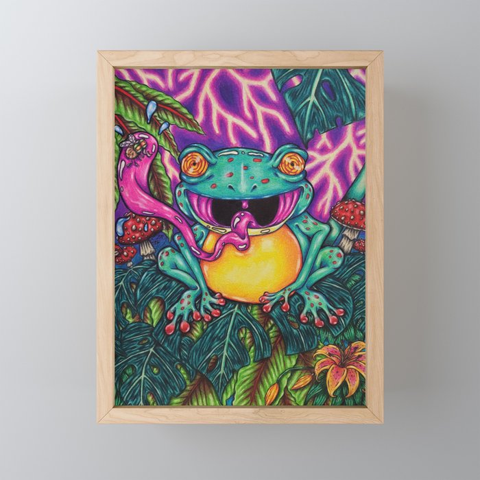froggy Framed Mini Art Print