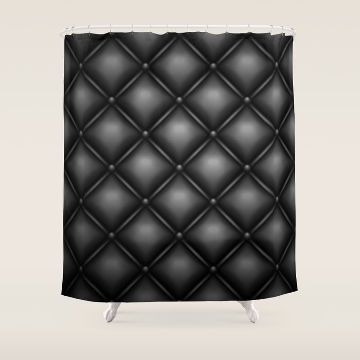 Black Leather Shower Curtain By Smartfriend Society6 Black Leather Shower Curtain