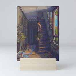 Sunlight through the Stairs Mini Art Print